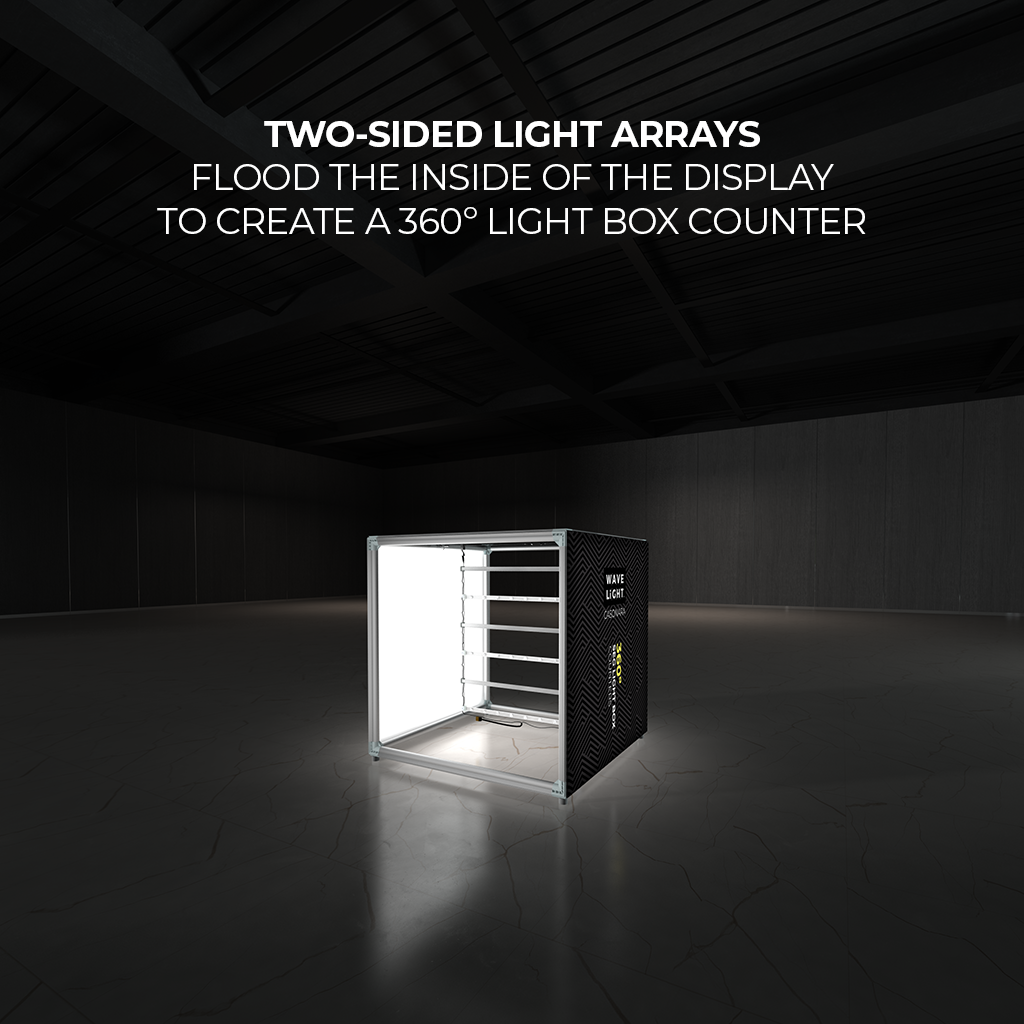 Casonara 40 in Square Backlit Counter — interior lighting