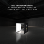 Casonara 40 in Square Counter Graphic — interior lighting; fabric only, hardware excluded