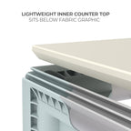 Casonara 40 in Square Backlit Counter — interior countertop boards