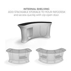 InfoDesk 12CW Replacement Graphic — optional middle shelf detail; graphic only, hardware excluded
