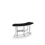 WaveLine InfoDesk 02CV two-panel aluminum tube frame before graphic installation