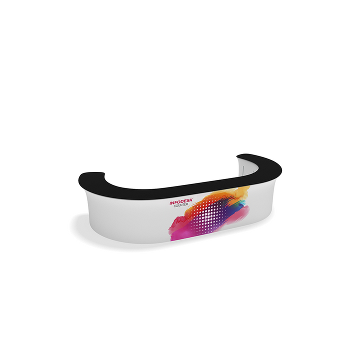 InfoDesk 12CC Curved Return Counter