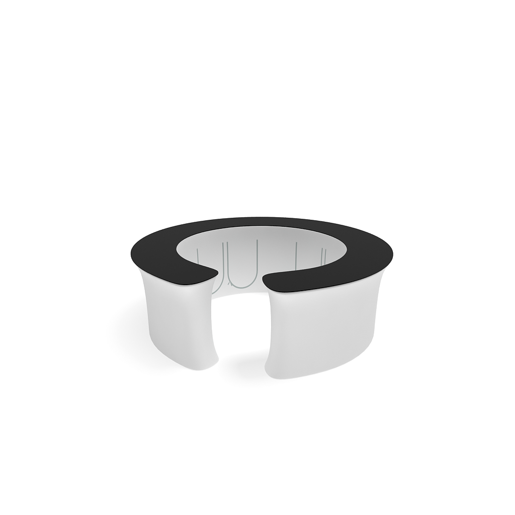 InfoDesk 12CO Replacement Graphic — assembled counter view 2; graphic only, hardware excluded