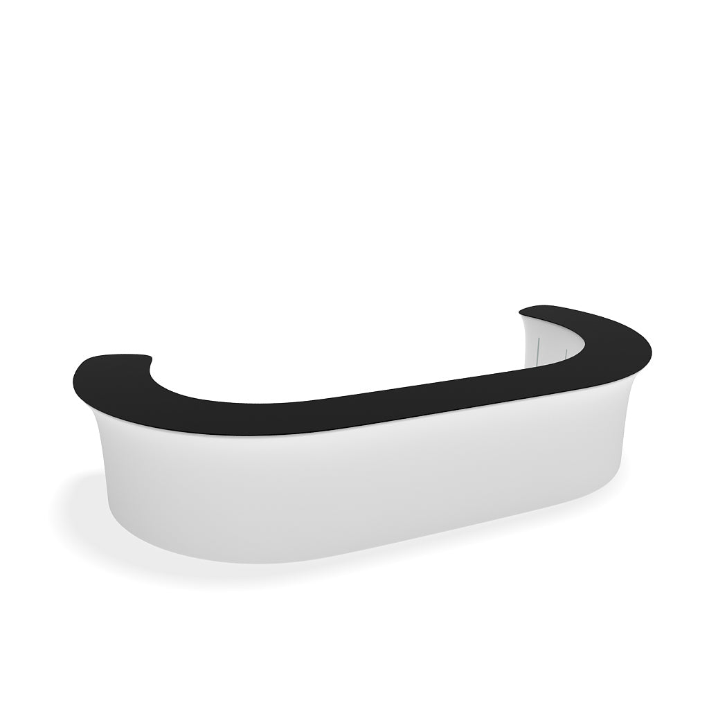 InfoDesk 12CC Replacement Graphic — assembled counter view 2; graphic only, hardware excluded