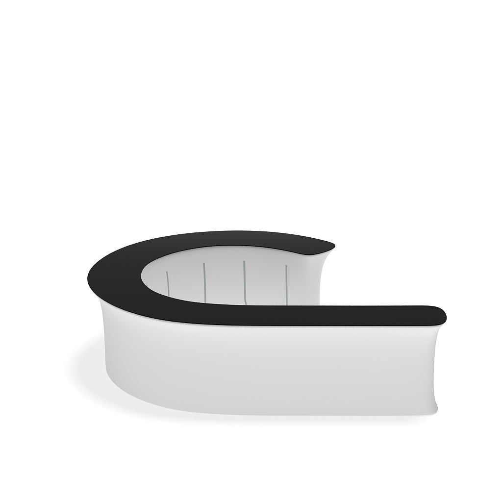 InfoDesk 12J Replacement Graphic — assembled counter view 6; graphic only, hardware excluded