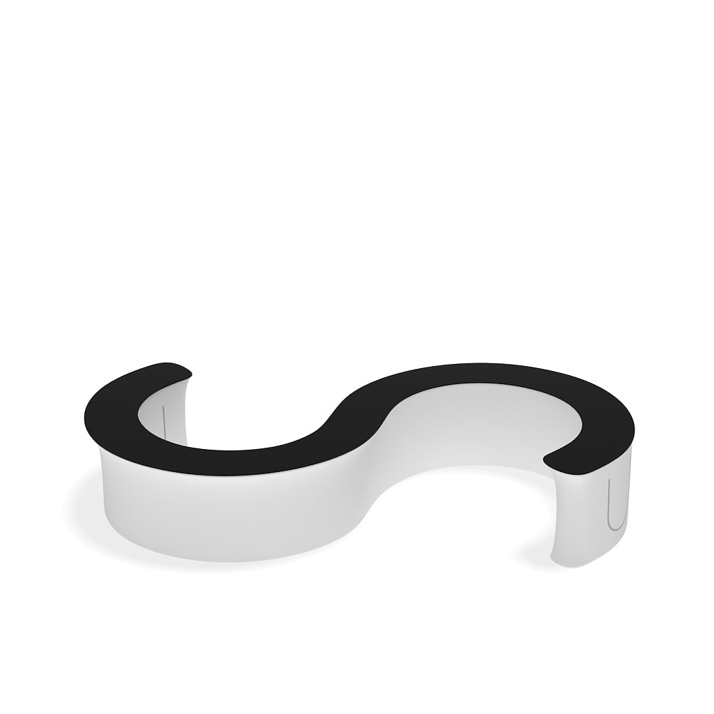 InfoDesk 16S Deep S-Curve Counter — assembled counter view 7