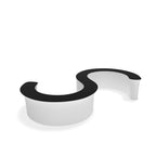 InfoDesk 16S Deep S-Curve Counter — assembled counter view 2