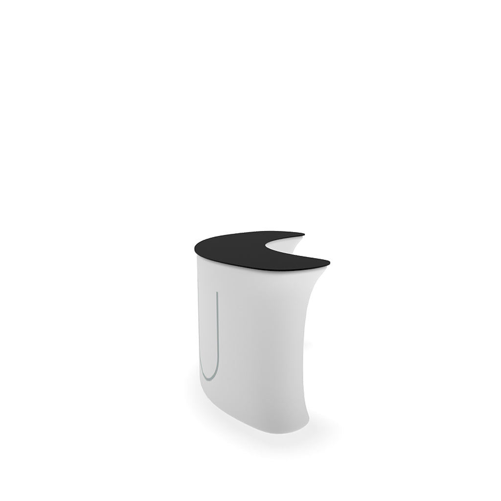 InfoDesk 03CI Concave Counter — assembled counter view 8