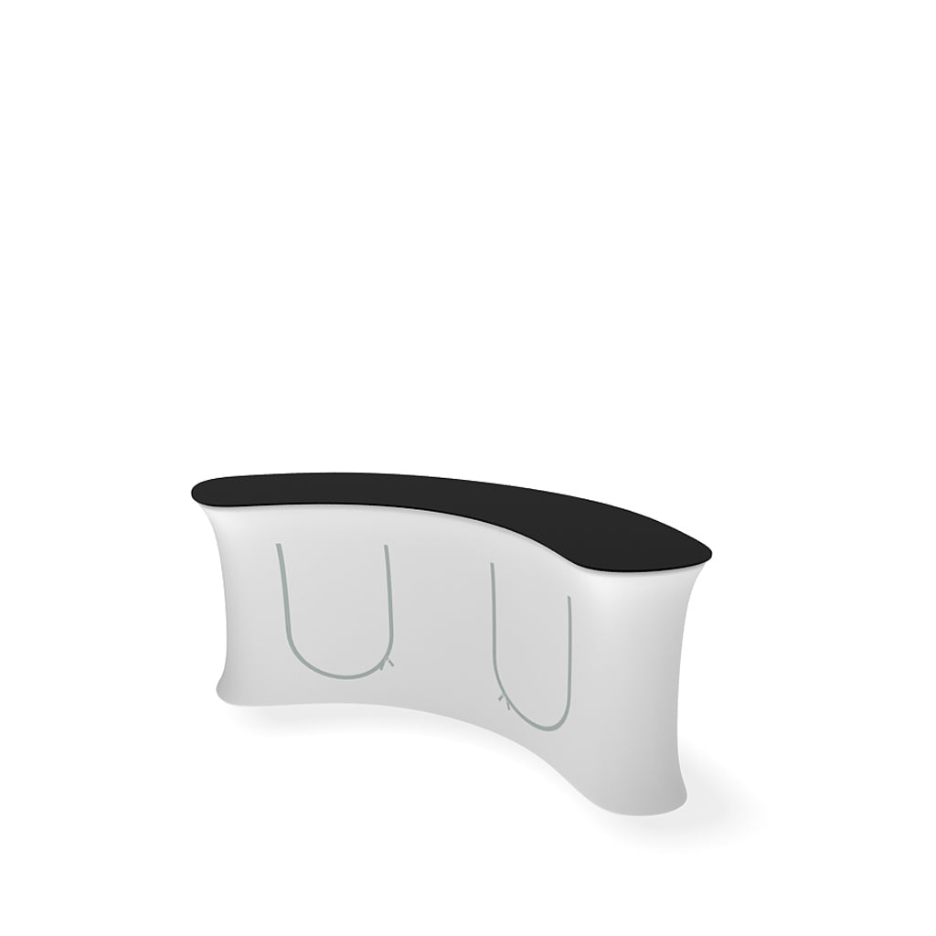 InfoDesk 03CV Convex Counter — assembled counter view 3