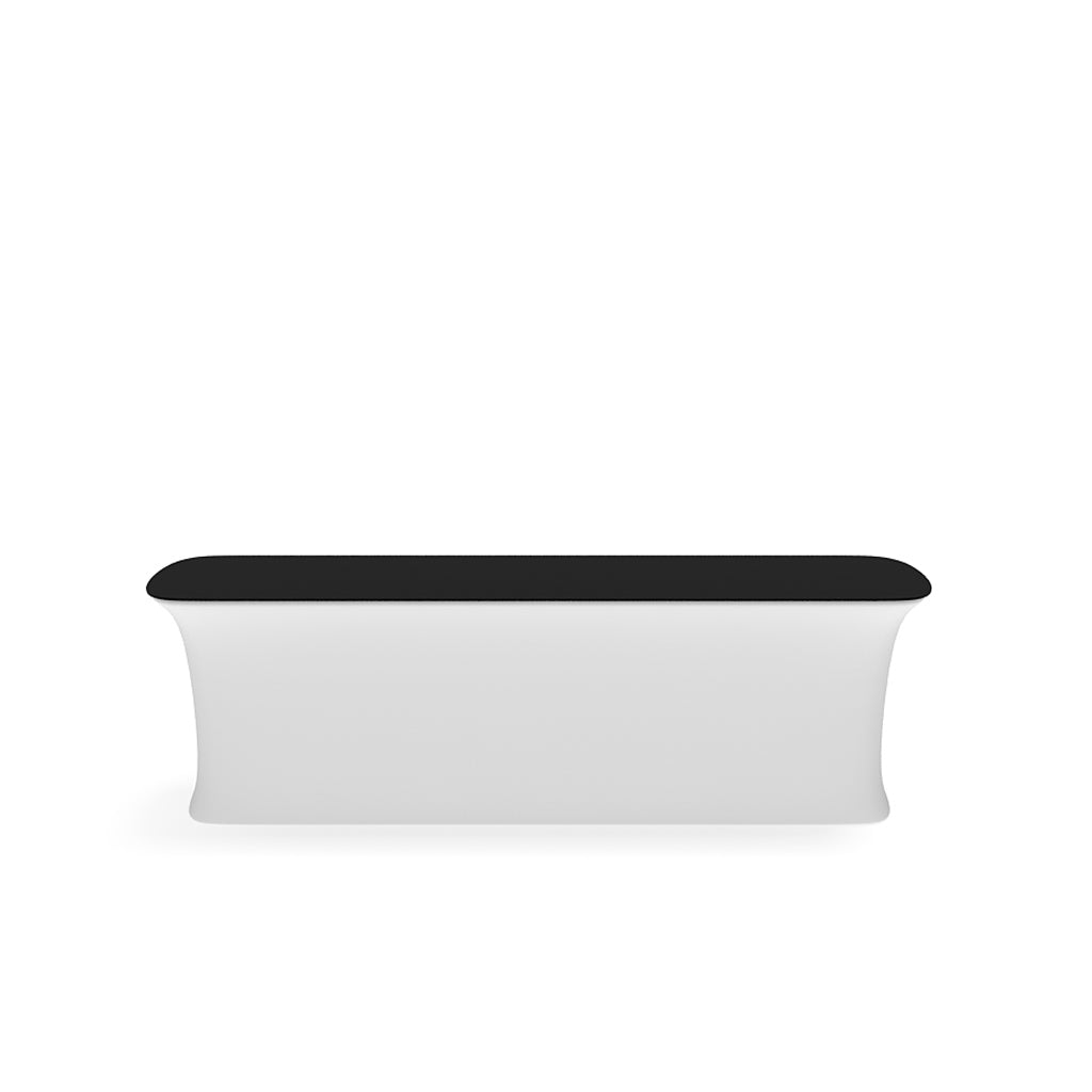 InfoDesk 04F Straight Counter — assembled counter view 7