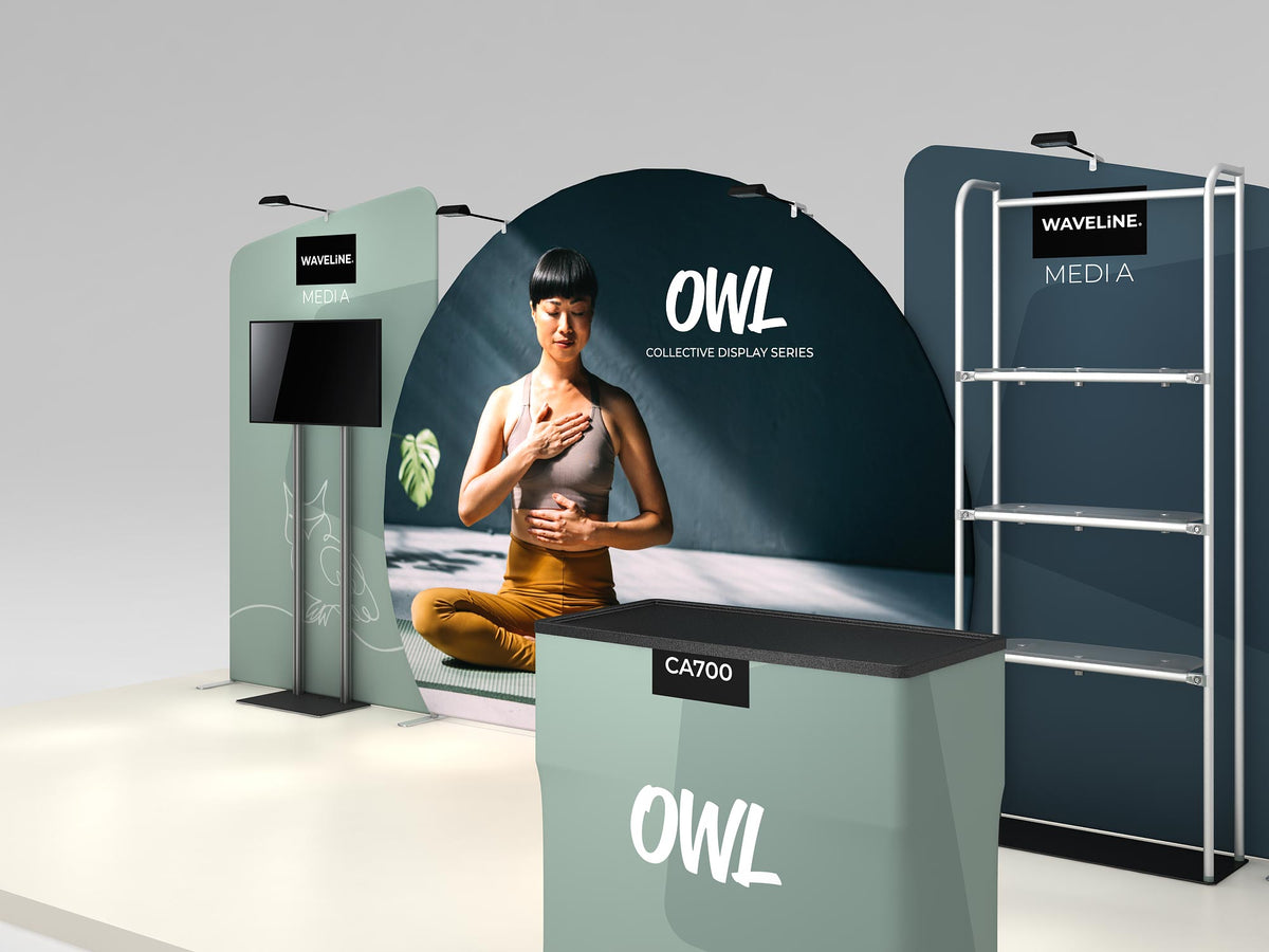 Owl complete display — display detail; screen and flooring shown separately