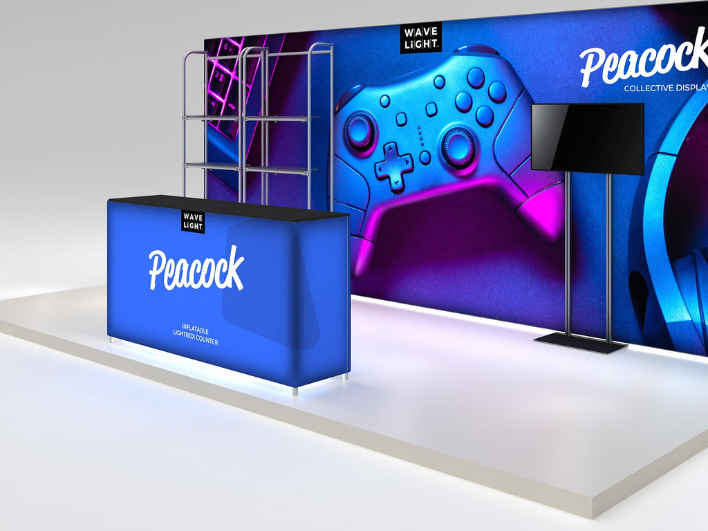 Peacock 10x20 Backlit Kit — product view 5; screens and flooring excluded