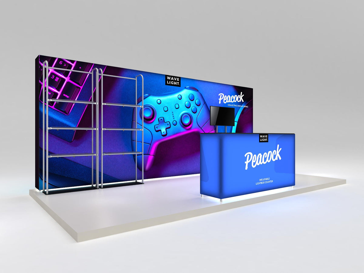 Peacock 10x20 Backlit Kit — product view 7; screens and flooring excluded