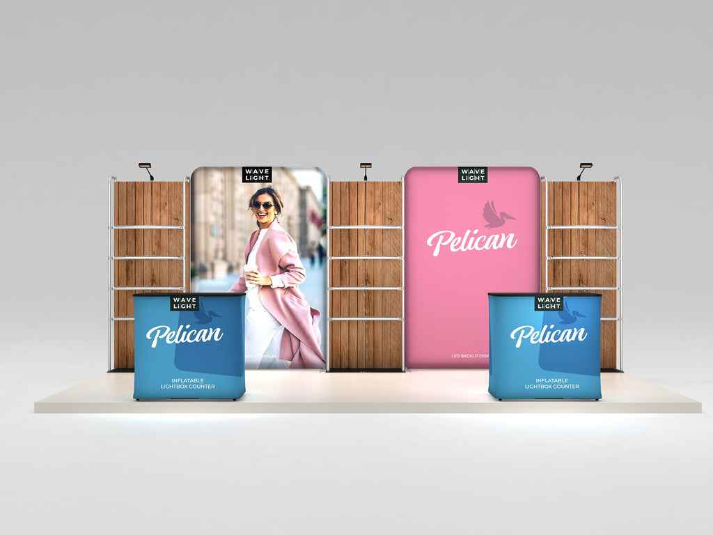 Pelican 10x20 Backlit Kit — product view 3; screens and flooring excluded