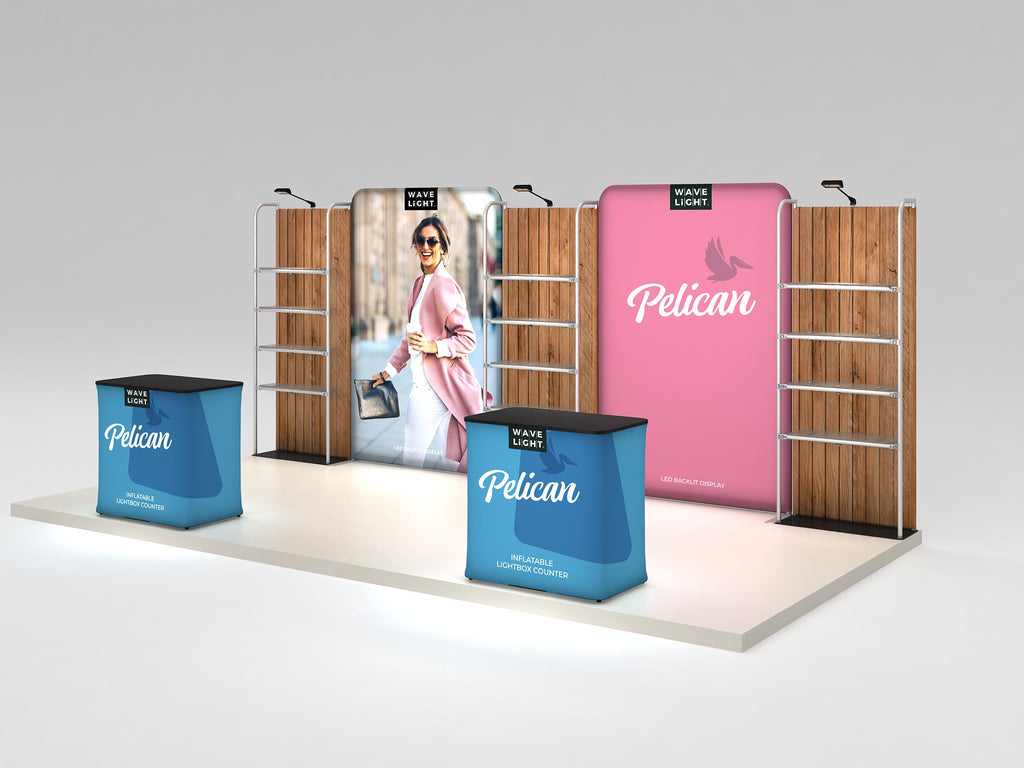 Pelican 10x20 Backlit Kit — product view 4; screens and flooring excluded