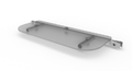 Clear 36 by 12 inch Merchandiser shelf