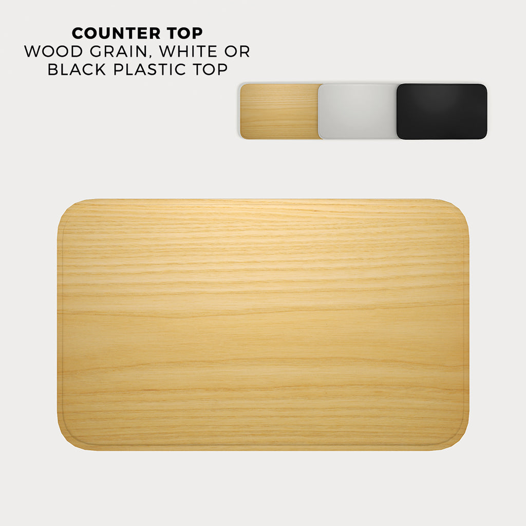 WaveLight Air Rectangular Backlit Counter — countertop options