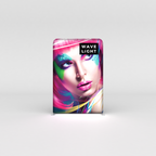 WaveLight 5 ft backlit fabric display shown with printed graphic — view 2