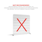 WaveLight 7.5 ft Tabletop Replacement Graphic — reference display detail; replacement graphics only, hardware not included