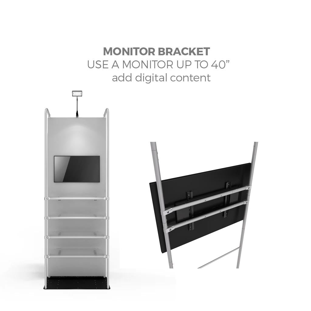 WaveLight Merchandiser K50 9 ft Kit — optional monitor bracket; sold separately