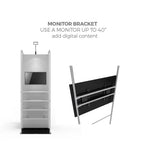 WaveLight Merchandiser K50 9 ft Kit — optional monitor bracket; sold separately