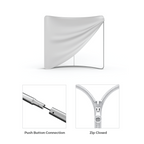 WaveLine 6 ft Tabletop Replacement Graphic — reference display detail; replacement graphics only, hardware not included