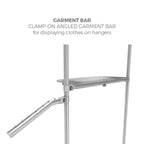 Optional garment bar for WaveLine Merchandiser displays; sold separately