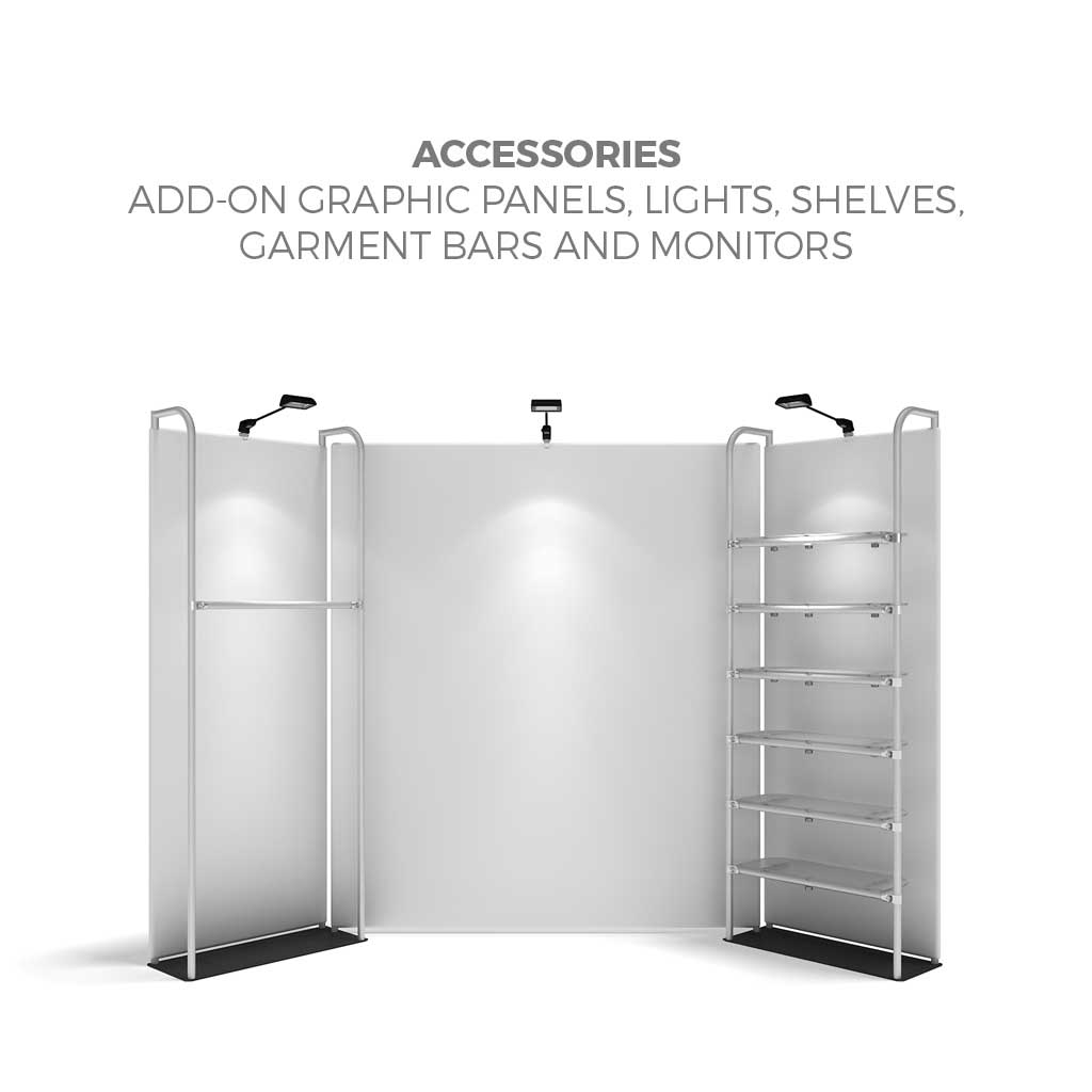 Compatible WaveLine Merchandiser accessories shown; accessories sold separately