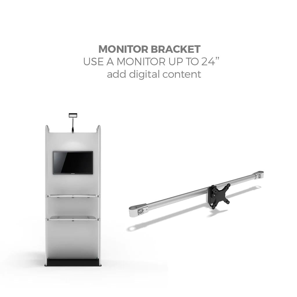 Optional monitor bracket for WaveLine Merchandiser displays; sold separately