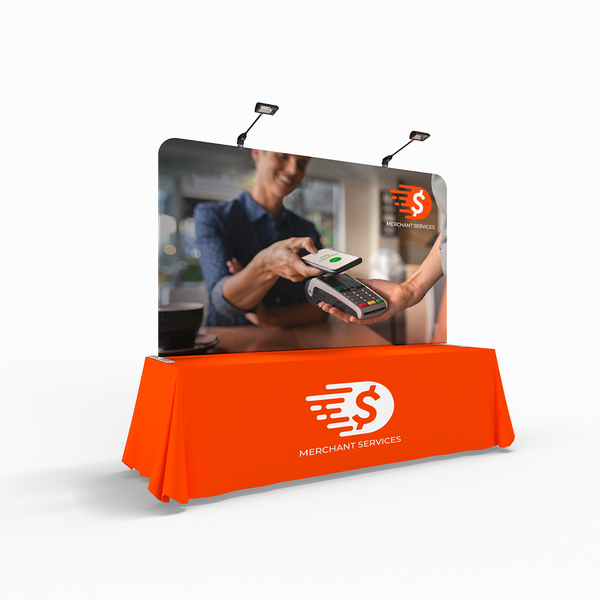 WaveLine 8 ft straight tabletop display