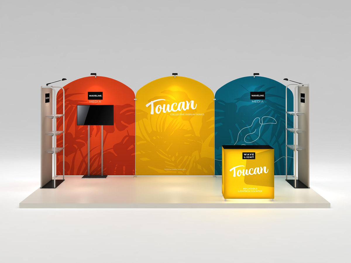 Toucan 10x20 Display Kit — product view 3; screens and flooring excluded