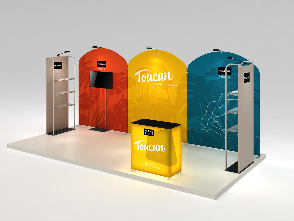 Toucan 10x20 Display Kit — product view 4; screens and flooring excluded