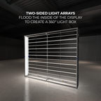 Casonara 10 ft SEG lightbox frame with internal LED light arrays