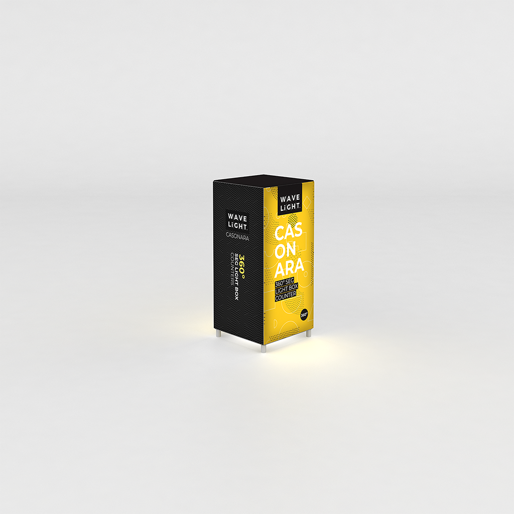 Casonara 20 in Backlit Counter — assembled counter