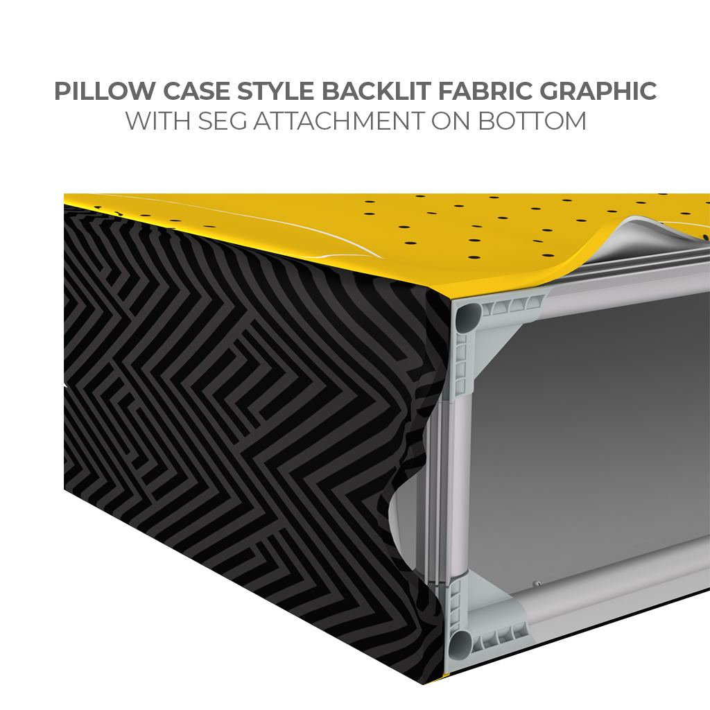 Casonara 20 in Backlit Counter — fabric edge installation