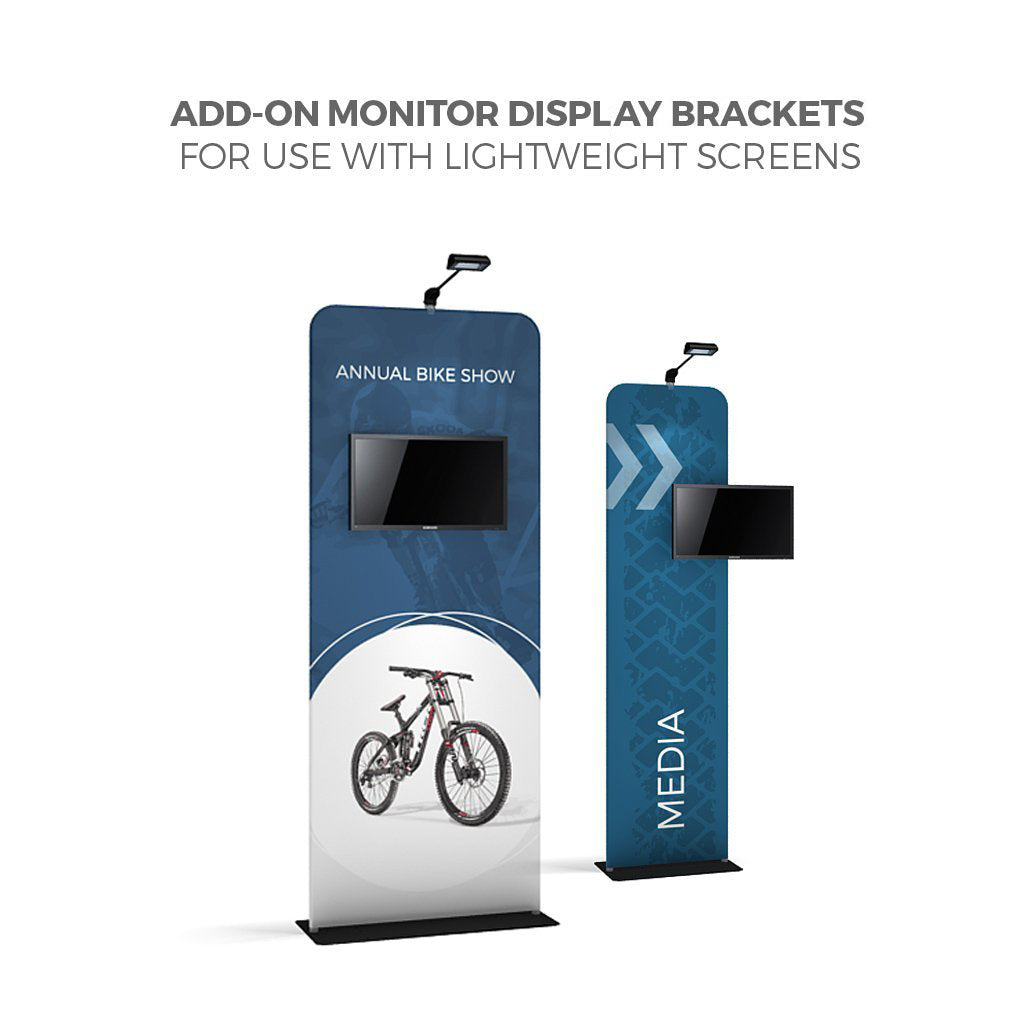 WaveLine 24 × 89 in Rounded Banner — product optional monitor bracket; optional accessories sold separately