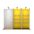 WaveLine Merchandiser Kit 16 shown with optional accessories; replacement graphics only