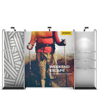 WaveLine Merchandiser Kit 02 shown with optional accessories; replacement graphics only