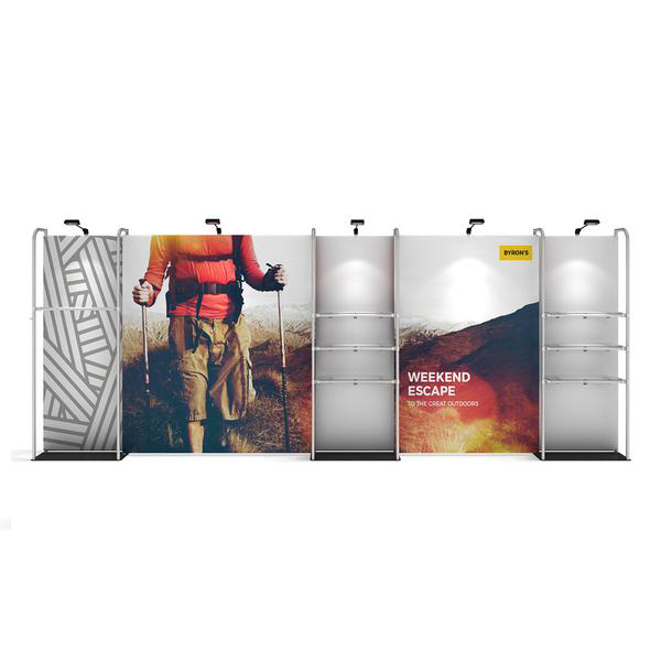 WaveLine Merchandiser Kit 04 shown with optional accessories; see Included list for the selected package